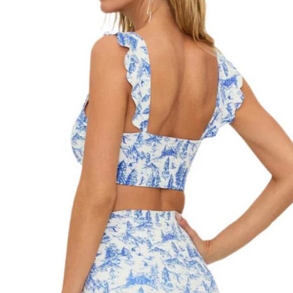 Beach Riot Sport NWOT Audrey Top in Alps Toile Sports Bra Women's Size M - Picture 8 of 8